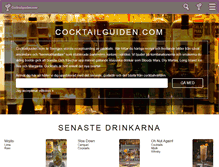Tablet Screenshot of cocktailguiden.com